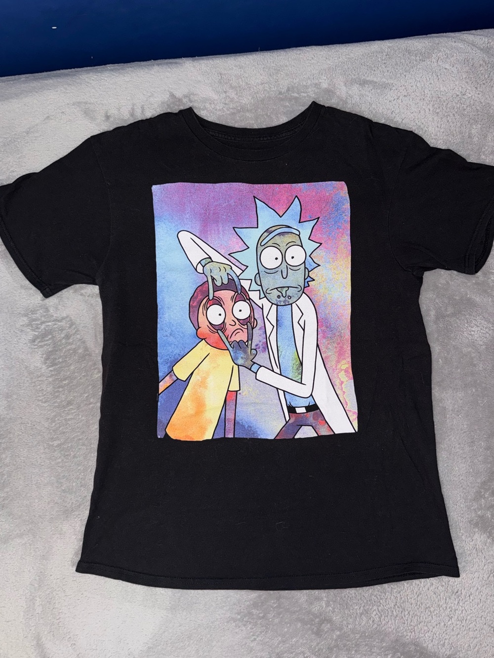 Mens Rick and Morty Black Graphic Tee